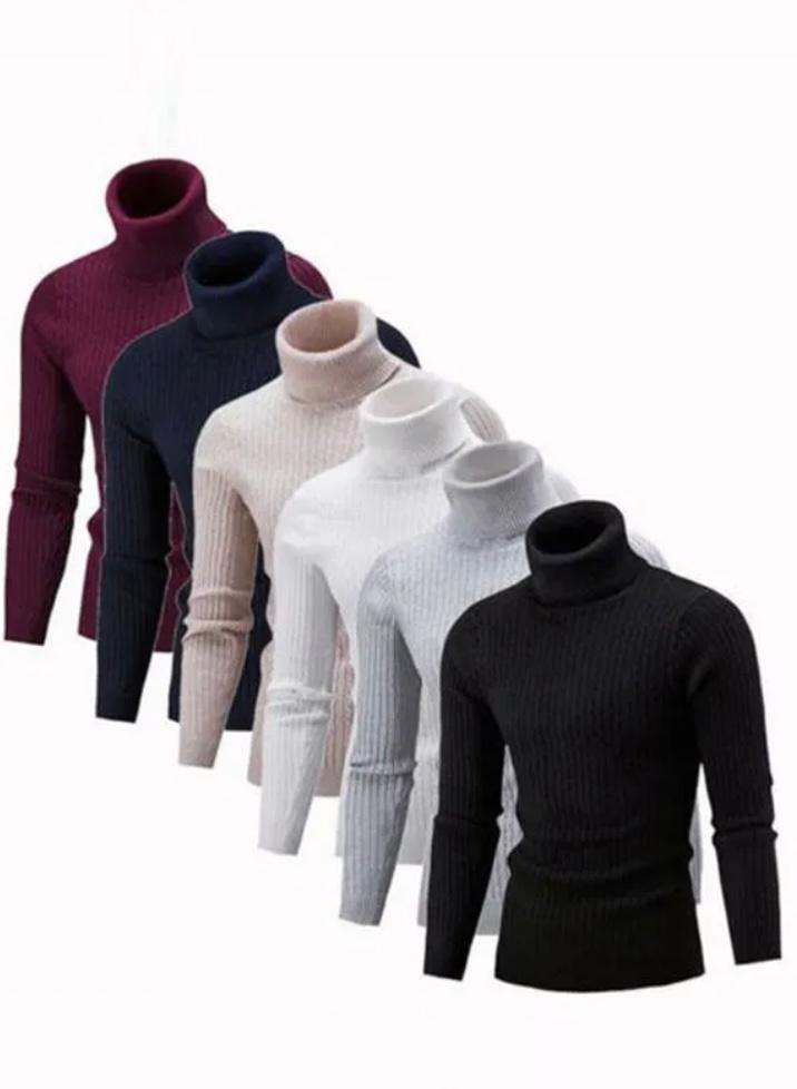 Mens highneck with warm material and classy vibes.