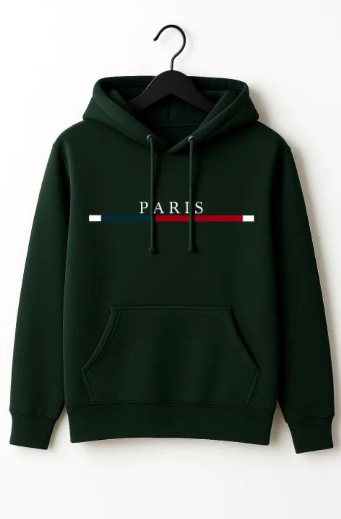 Mens Hoodie with warm material and Paris Theme